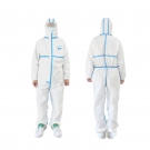 漢盾HD-BP616-1帶帽連體式膠條防護(hù)服